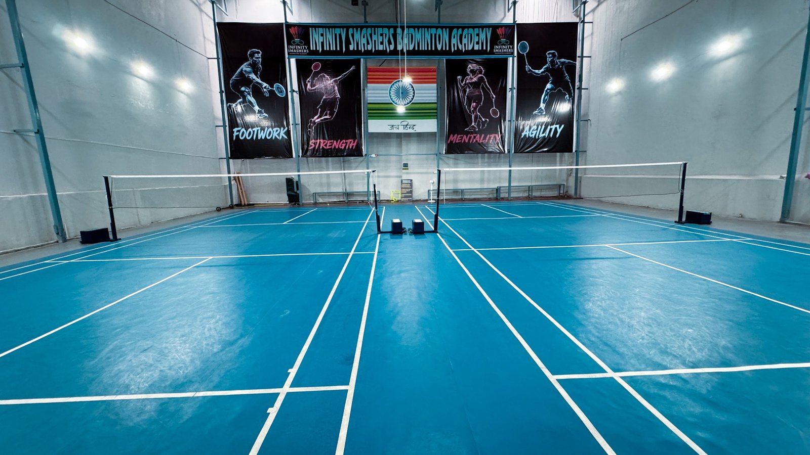 Infinity Smashers Badminton Academy court view 7